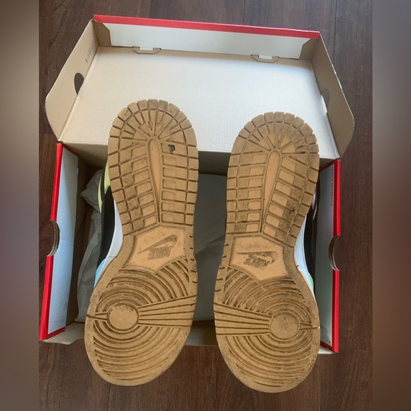 DH0952 001 Nike Dunk Low SE Free.99 Pack Black Dark Chocolate Copa Pink Foam - Picture 6 of 9